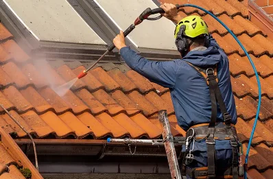 Démoussage et hydrofuge de toiture à Courthiézy
